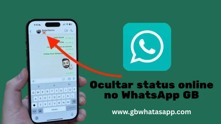 Como ocultar status online no WhatsApp GB