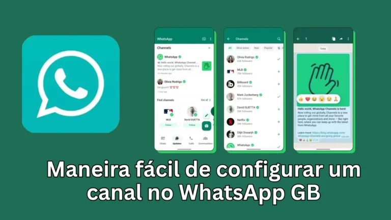 Maneira fácil de configurar um canal no WhatsApp GB